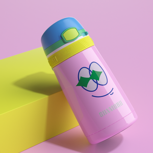 XQD Admiring Glance 350ml Insulated Bottle with Straw
