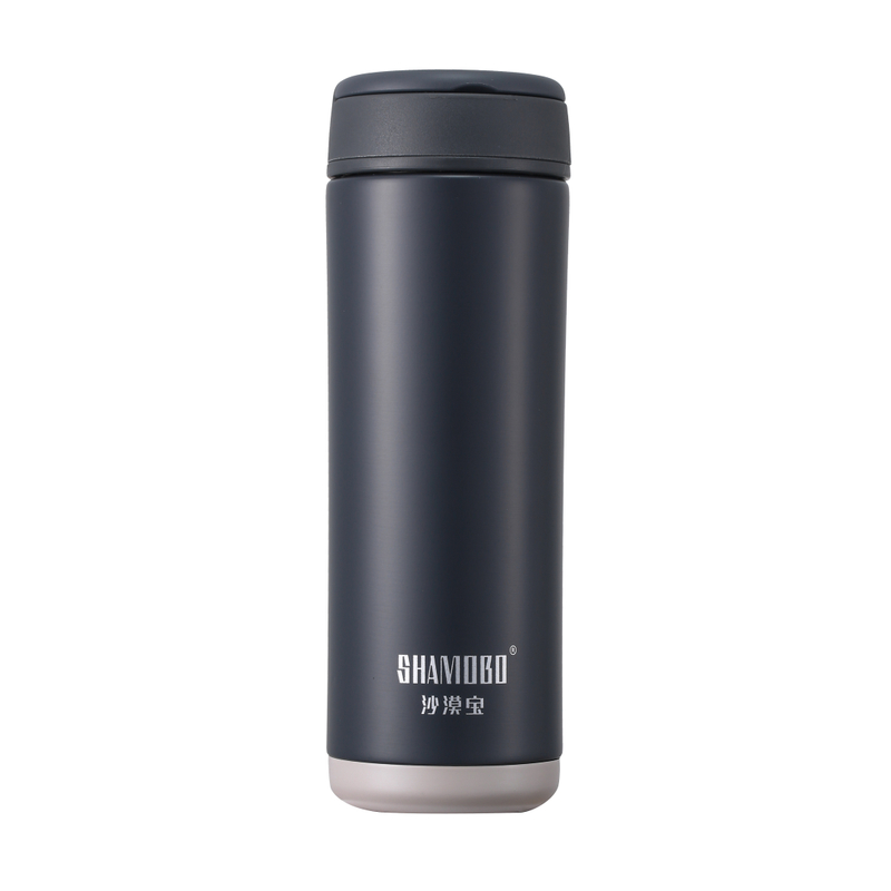 WL 400ml Metal Grey Business Bottle