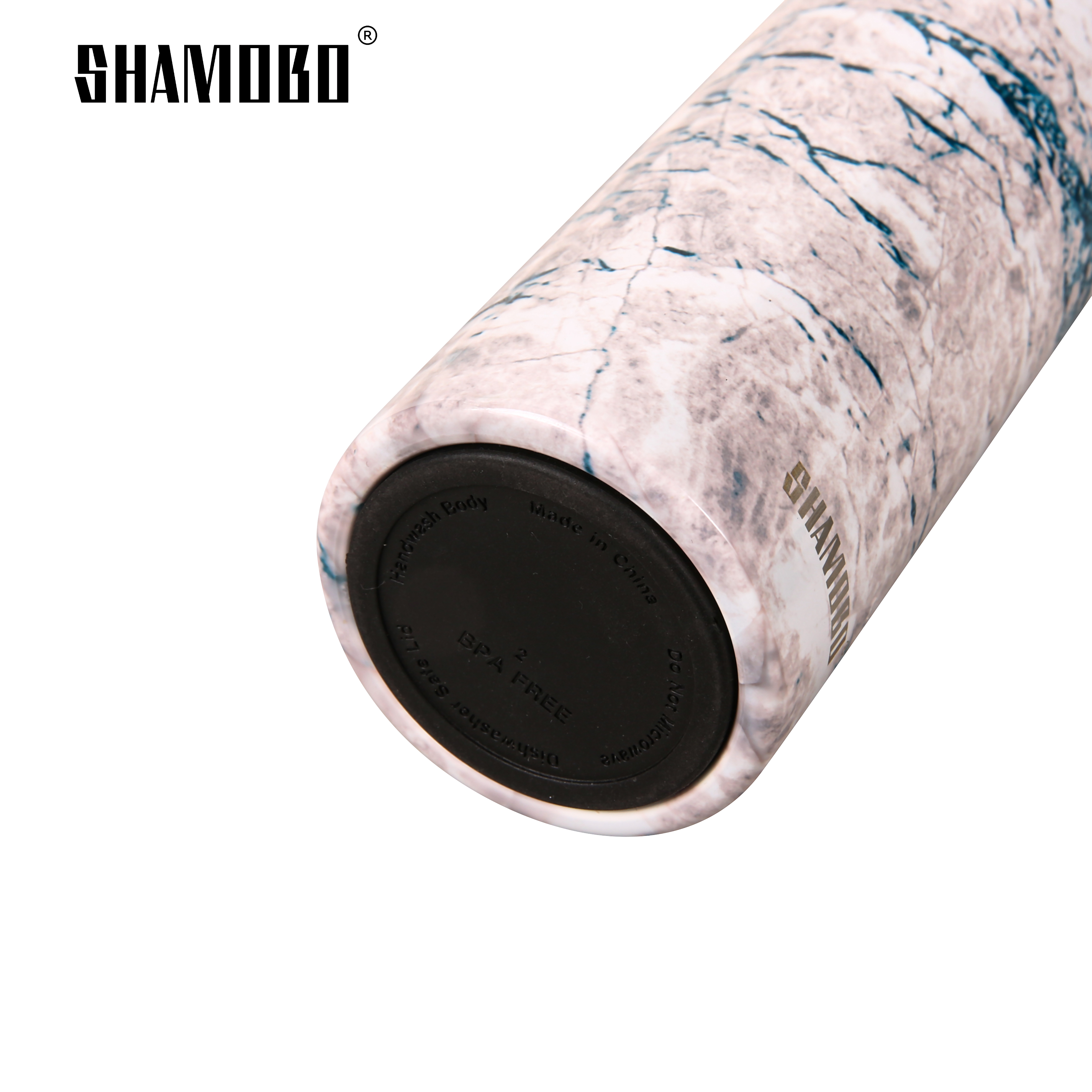 FLG 500ml Green Marble Insulated Bottles
