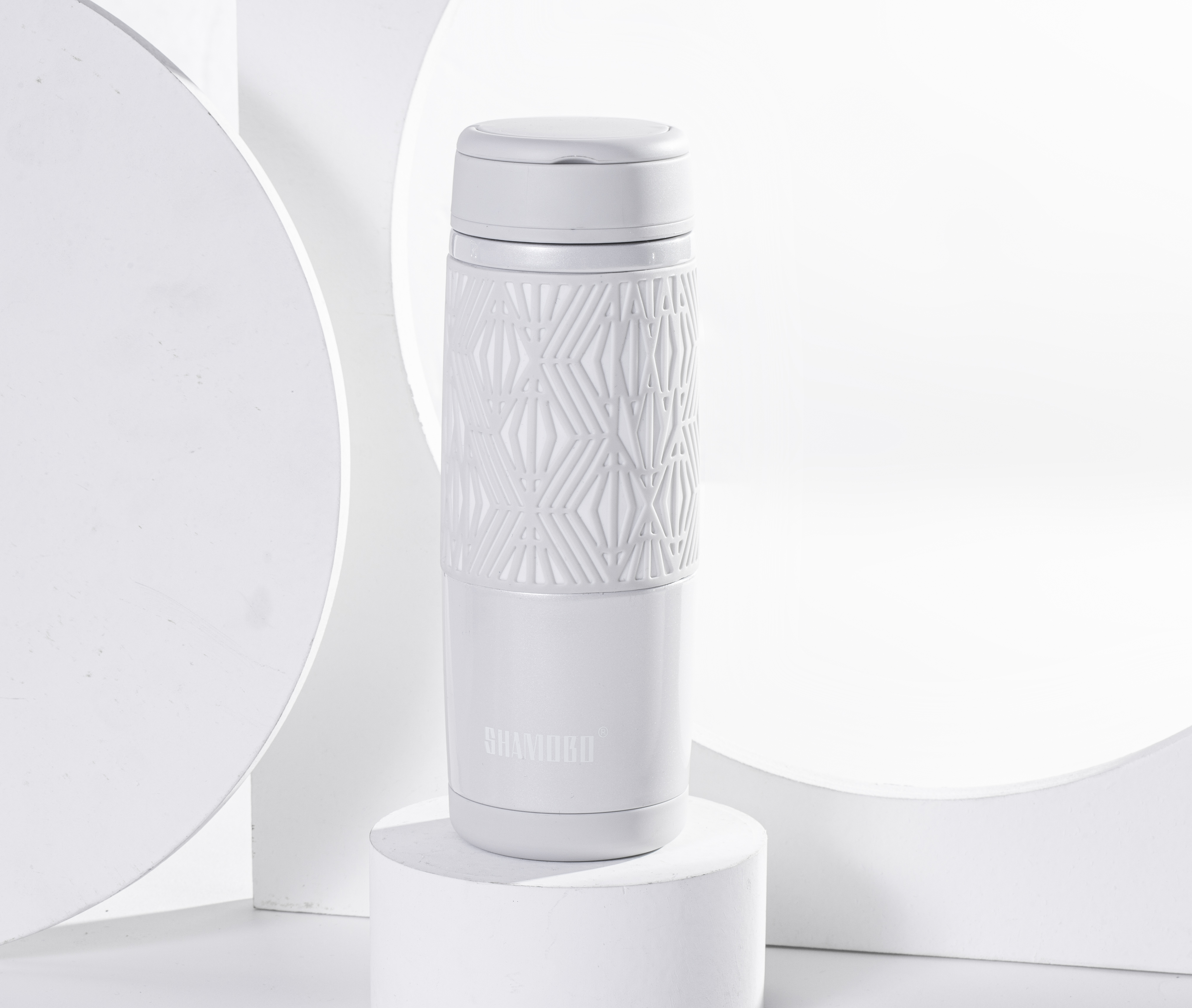 JL 420ml Premium Business Bottle Pearl White
