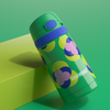 XQD Green Geometry 350ml Insulated Bottle with Straw