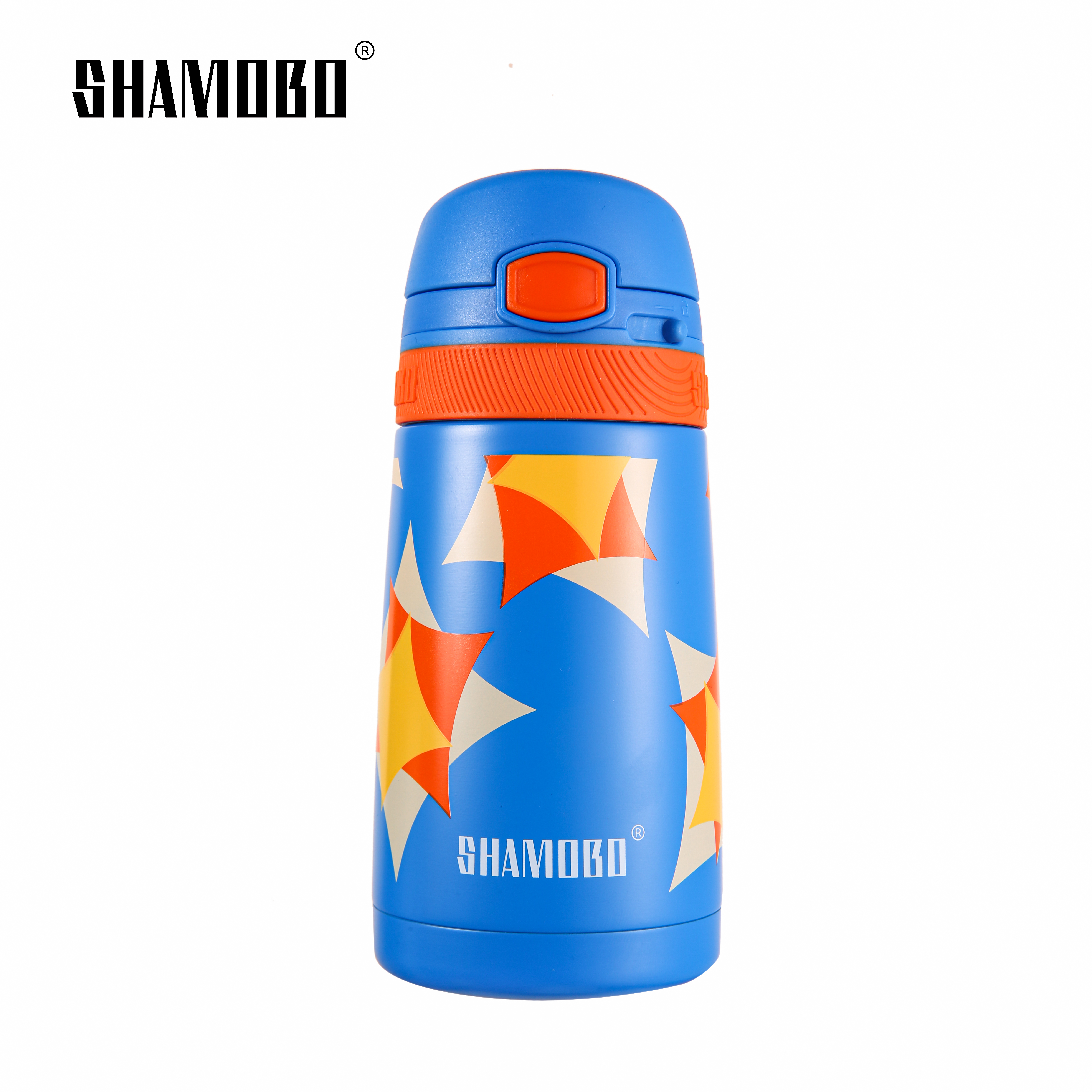 XQD Blue Diamonds 350ml Insulated Bottle with Straw