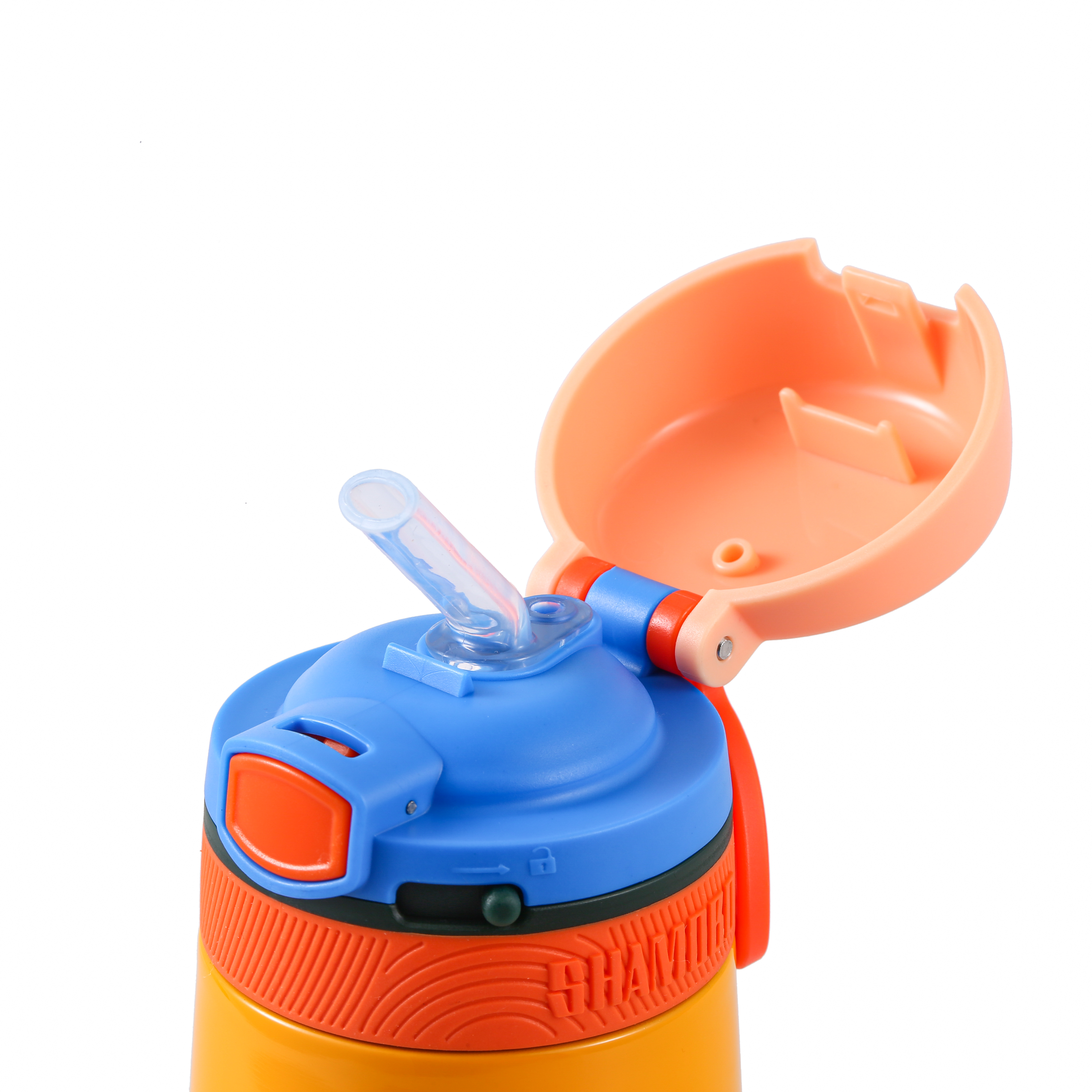 XQD Glowing Eyes 350ml Insulated Bottle with Straw